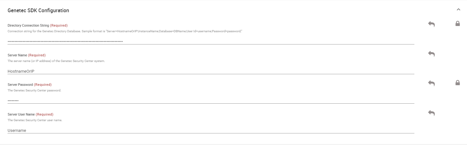 Genetec SDK Configuration